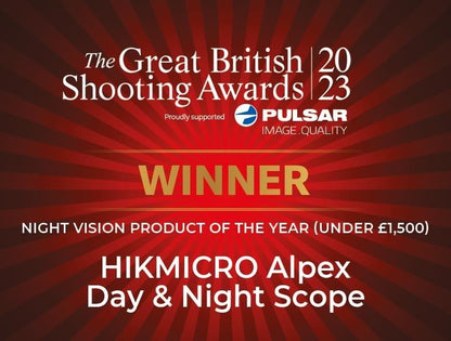 HIKIMICRO ALPEX A50T-S DAY & NIGHT RIFLE SCOPE & FREE  QUICK RELEASE MOUNTS