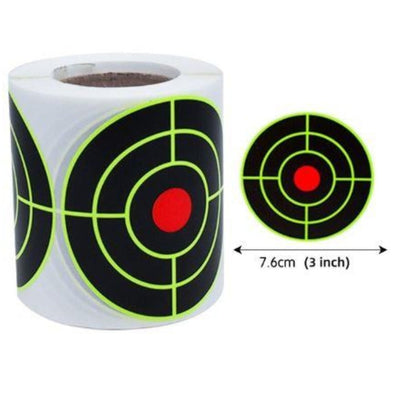 SHOOTING TARGET STICKERS ROLL 200 SELF ADHESIVE TARGETS