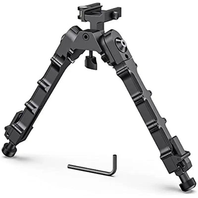 Adjustable Tactical Bipod Picatinny Rail QD Flat Mount