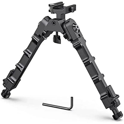 Adjustable Tactical Bipod Picatinny Rail QD Flat Mount