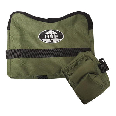 HSF Shooting Bag Unfilled Green Front & Rear