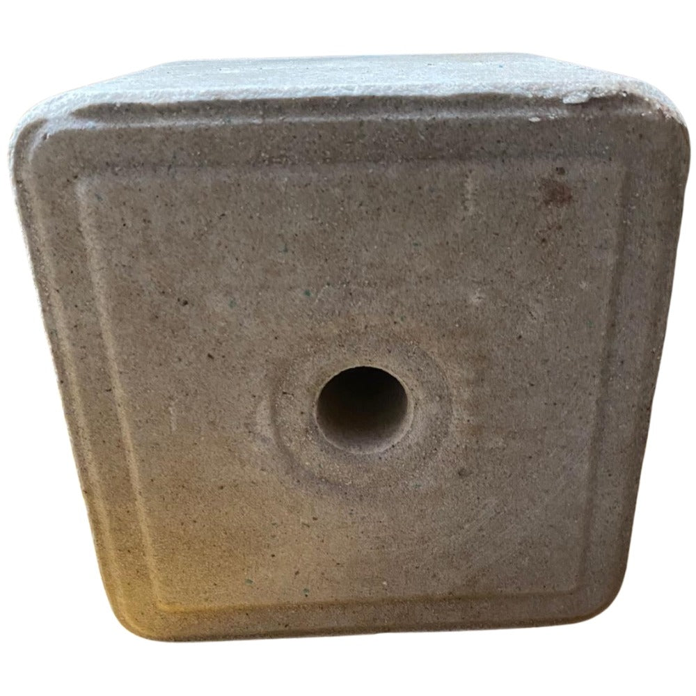 White salt lick cube by KNZ, 10kg block used for livestock nutrition and mineral supplementation.