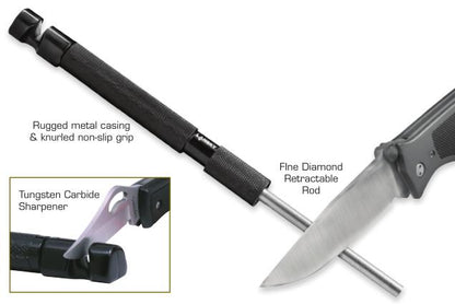 LANSKY 2 IN 1 TACTICAL KNIFE SHARPENING ROD