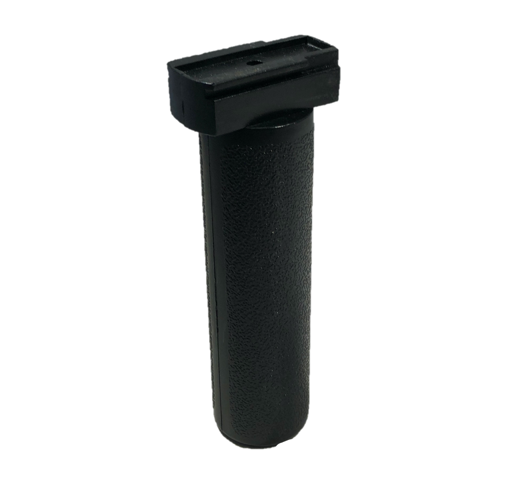 MONICA quick release handle for scope lamps, showing the easy-to-attach handle with secure locking mechanism for scope lighting.