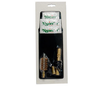Napier Pull Through Kit with 20g and 12g sizes, including cleaning tools for fishing line maintenance from NAPIER.
