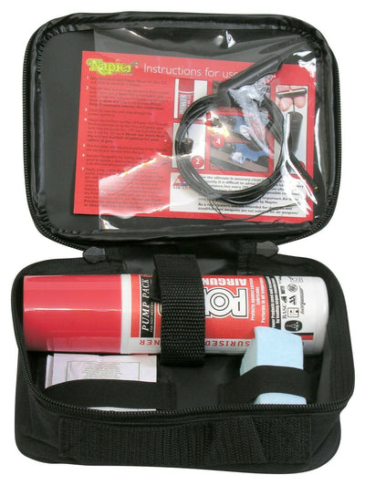 NAPIER Air Gun Pull Through Cleaning Kit with multiple cleaning rods and accessories for firearm maintenance.