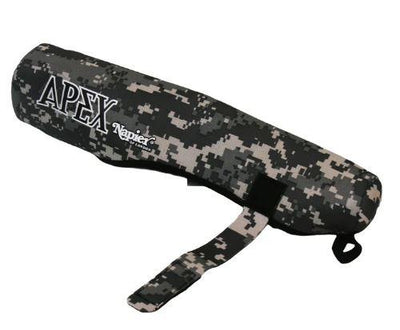 NAPIER Apex rifle scope cover in black, made of durable material, protecting the scope from dust and damage.