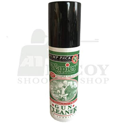 NAPIER Gun Cleaner Lubricant VP90 for shotgun and rifle, 175ml bottle with spray nozzle, designed for firearm cleaning and maintenance