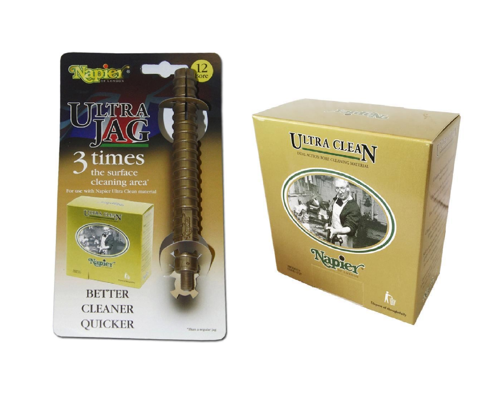 NAPIER Ultra Clean Combo Kit with cleaning tools and products, featuring a sleek design and labeled packaging.