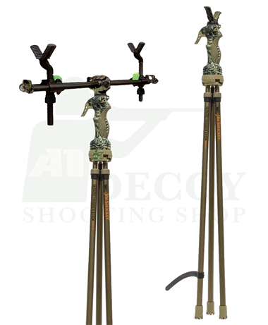 Primos Gen 3 Trigger Stick tripod with adjustable legs and Trigger 2 Point for stable shooting support.