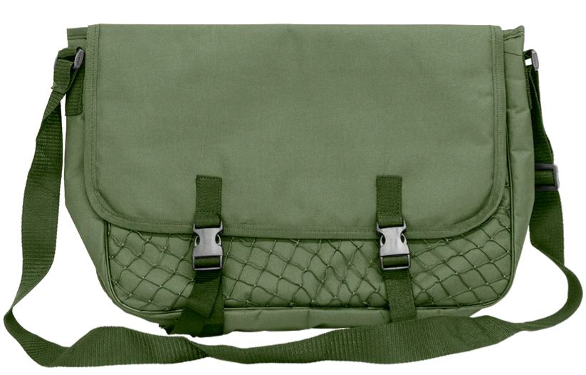 Green heavy-duty game bag by RANGE, durable and spacious for carrying hunting gear and game in outdoor conditions.