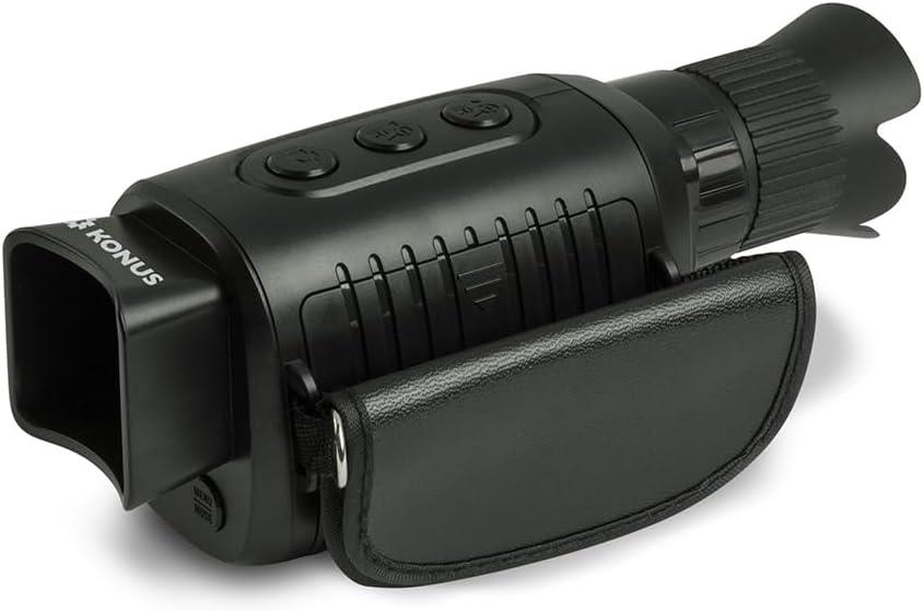 Range Konus Spy 14 night vision monocular showing a compact device with lens and controls for nighttime observation.