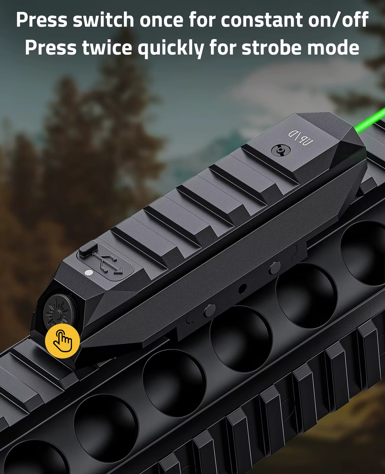 Tactical Rifle Green Laser Picatinny Rail Mount