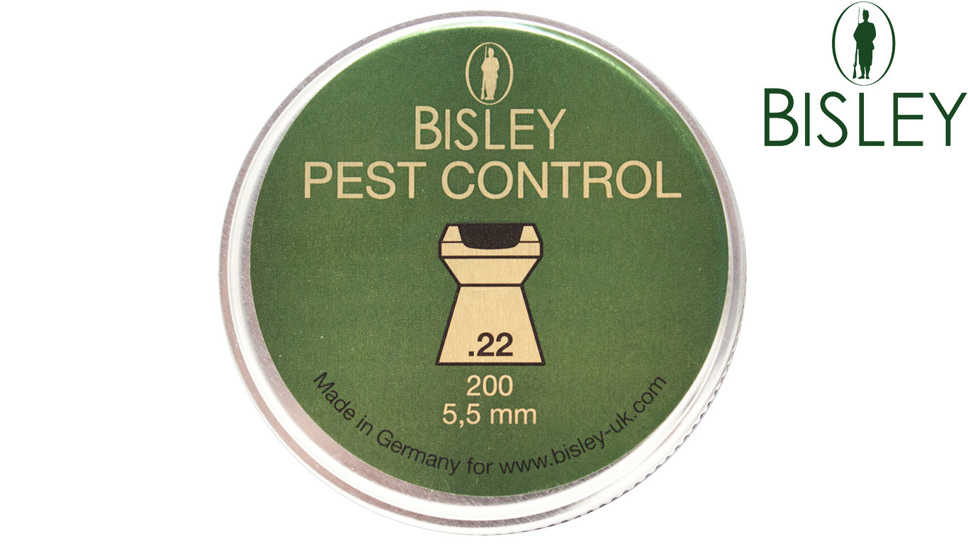 Rothery Bisley Pellets for air rifles, 0.22 caliber Magnum, shown in packaging with multiple pellets for accurate shooting.