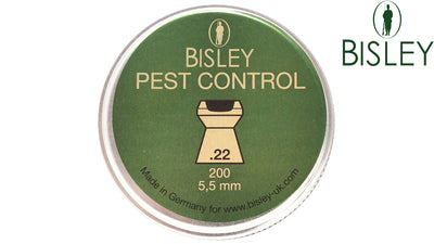 Rothery Bisley Pellets for air rifles, 0.22 caliber Magnum, shown in packaging with multiple pellets for accurate shooting.