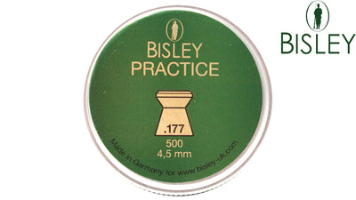 Rothery Bisley Pellets 0.22 Magnum for air rifles, stacked in a container, showcasing high-quality ammunition for shooting sports.
