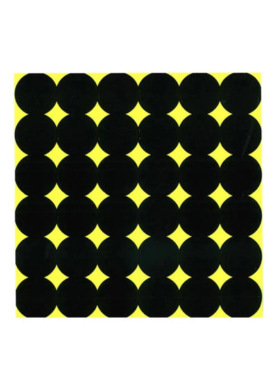 Self-adhesive Birchwood Casey Shoot-N-C targets with bright, easy-to-see aiming points for shooting practice and target shooting.