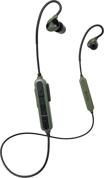 ROTHERY Advance Tactical Hearing Protection by ISOTunes Sport showing sleek black design and noise-canceling ear protection.
