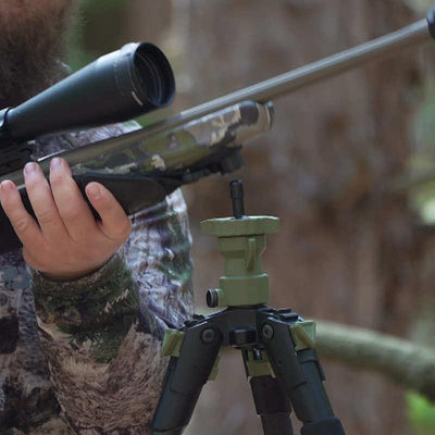 ROTHERY Edge carbon fiber tripod shooting stick by Primos, lightweight and sturdy for precise outdoor shooting support.