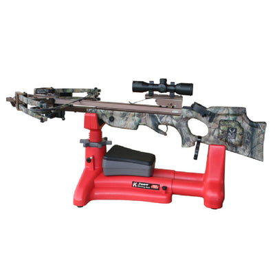 Rothery MTM K-Zone Shooting Rest shown with adjustable support and sturdy construction for firearm stability.