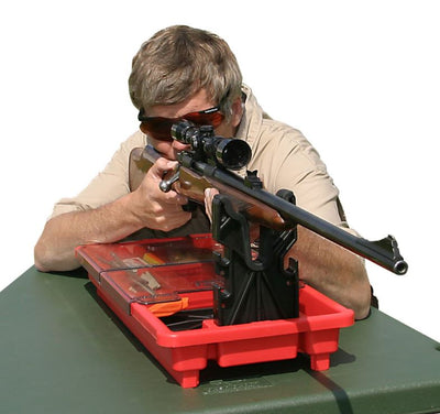 ROTHERY MTM portable rifle and shotgun maintenance centre with tools and storage for firearm cleaning and upkeep.