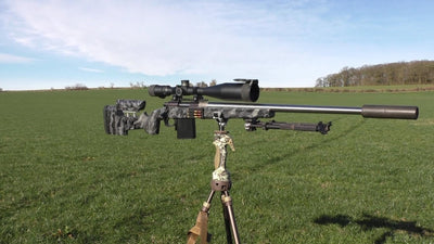 ROTHERY Primos Trigger Stick Gen 3 Tall Tripod in camo with adjustable shooting stick and free camera mount attached.