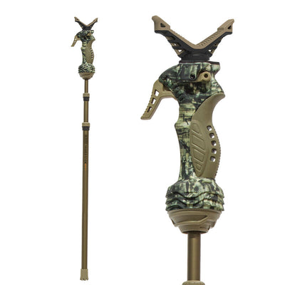 ROTHERY Primos Trigger Stick Gen 3 Tall Camo Tripod with adjustable shooting stick and included camera mount for stability