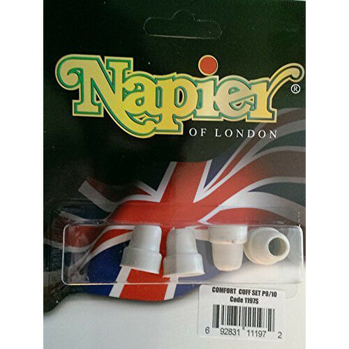 Rubber comfort cuff set for NPRO 9 by Rothery, shown in black with adjustable straps and padded interior for secure fit.