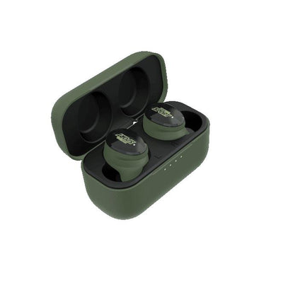ROTHERY ISOTunes Sport Caliber earbuds in green or orange with secure fit and noise isolation for active use