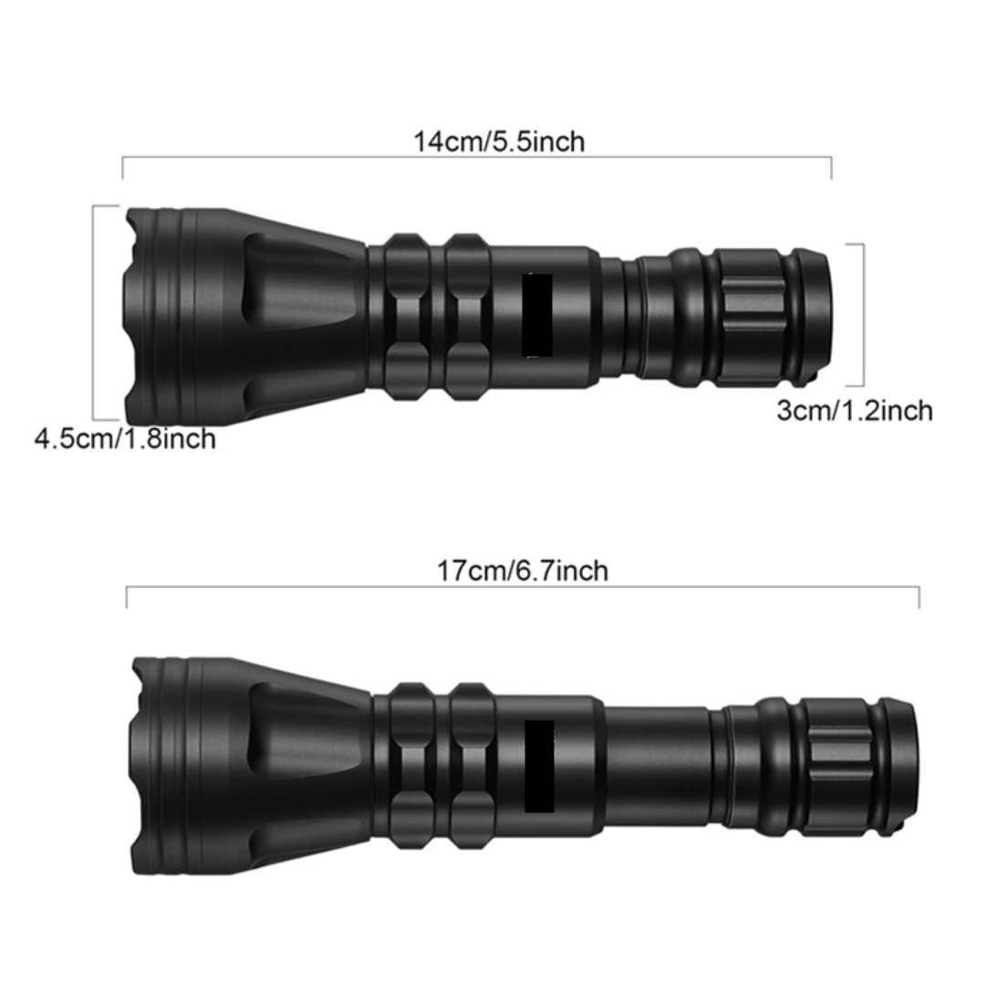 Shenzhen Home Security laser IR torch with 850nm and 940nm infrared LEDs for night vision and security applications.