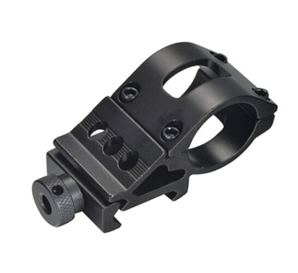 Offset side torch mount with thumb screw for 25mm security torch, made by Shenzhen Home Security.