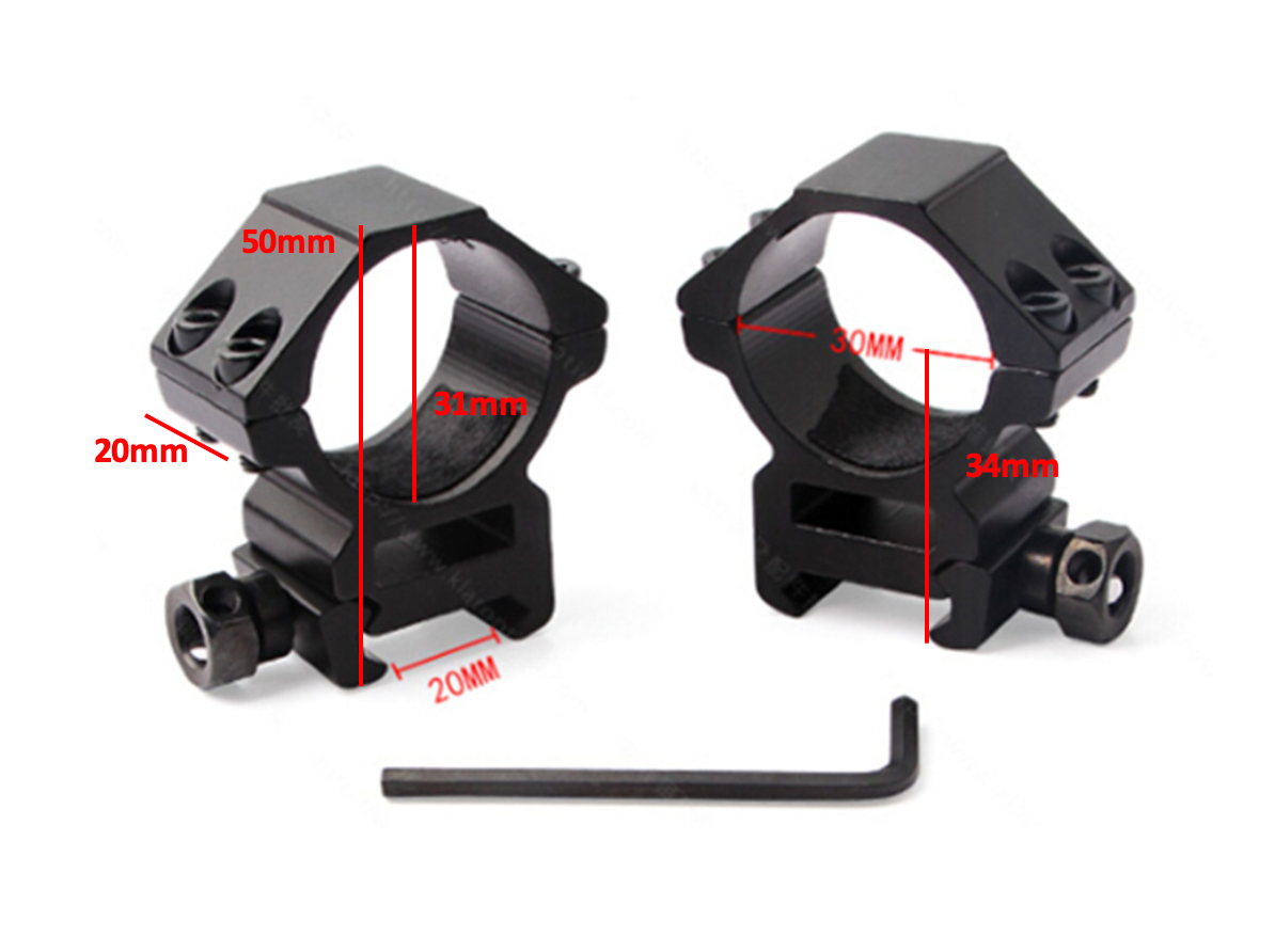 30mm scope ring mount for rifle scope by Shenzhen Home Security, showcasing sturdy metal design and secure attachment features.