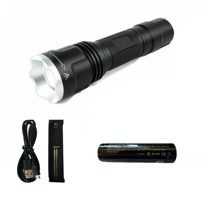 Nightsight Hell Fire infrared zoomable illuminator torch with tracer tip, used for night security and surveillance by Shenzhen Home Security