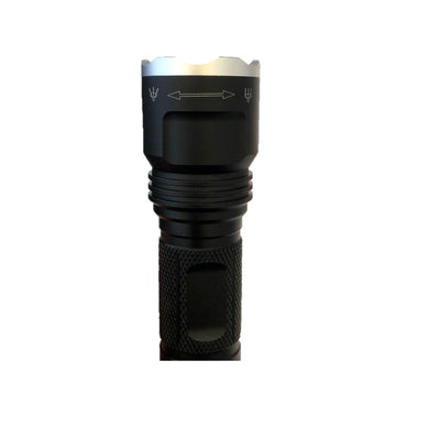 Shenzhen Home Security Nightsight Hell Fire infrared zoomable illuminator torch with tracer feature in black.