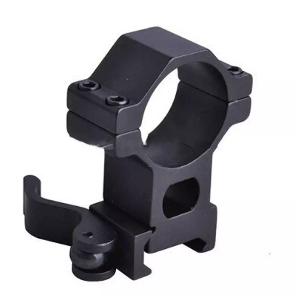 30mm steel adjustable tactical flashlight laser scope mount for guns, suitable for tactical sights and night vision applications.