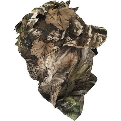 Simon 3D camo veil cap featuring a camouflage pattern and adjustable fit, designed for outdoor and casual wear.