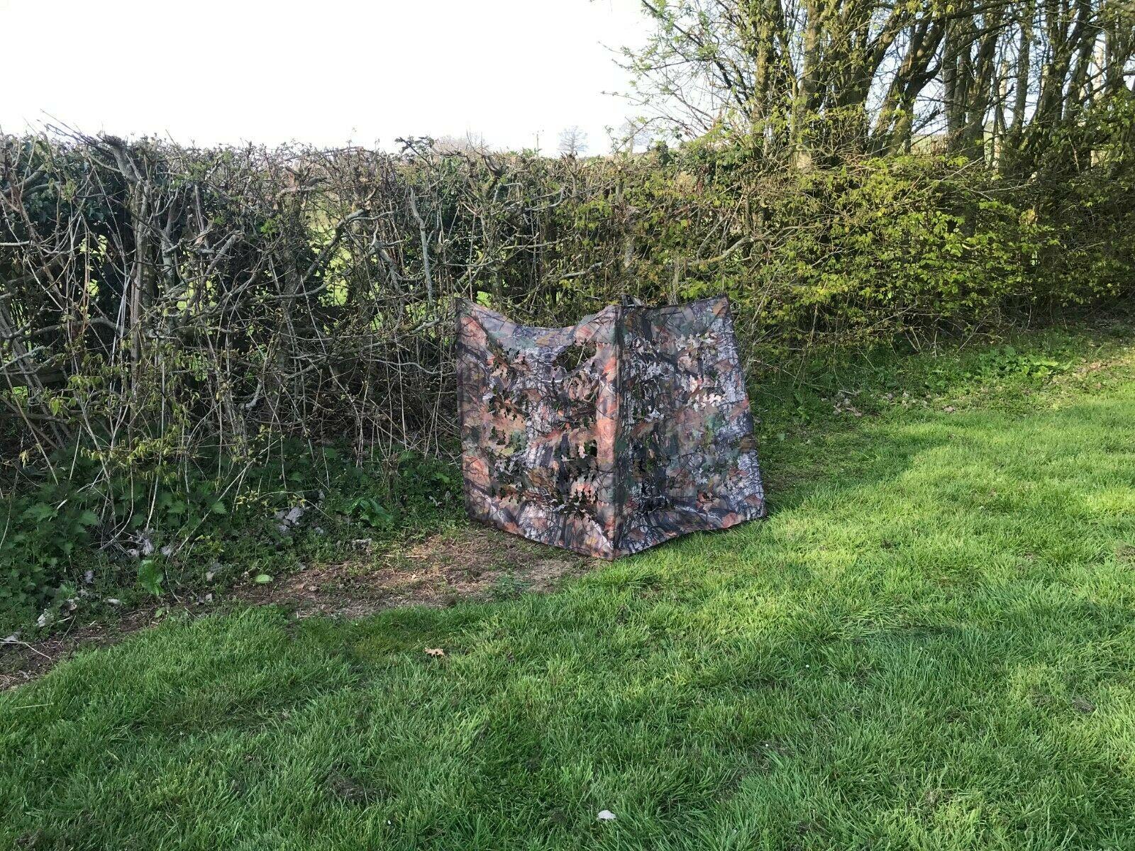 Camo small laydown hide for children or dogs by Simon, showing a compact camouflage hide with open front for pets or kids.