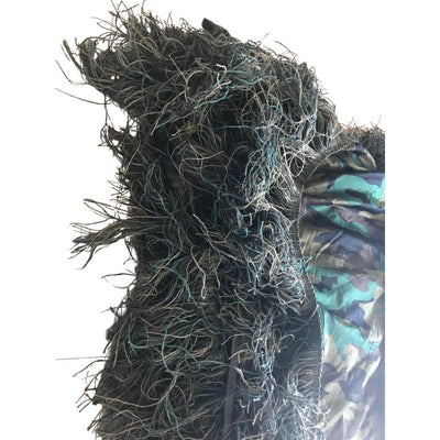 SIMON Ghillie Hide Camo Netting, 4m camouflage netting for hunting and outdoor concealment, detailed fabric texture and pattern.