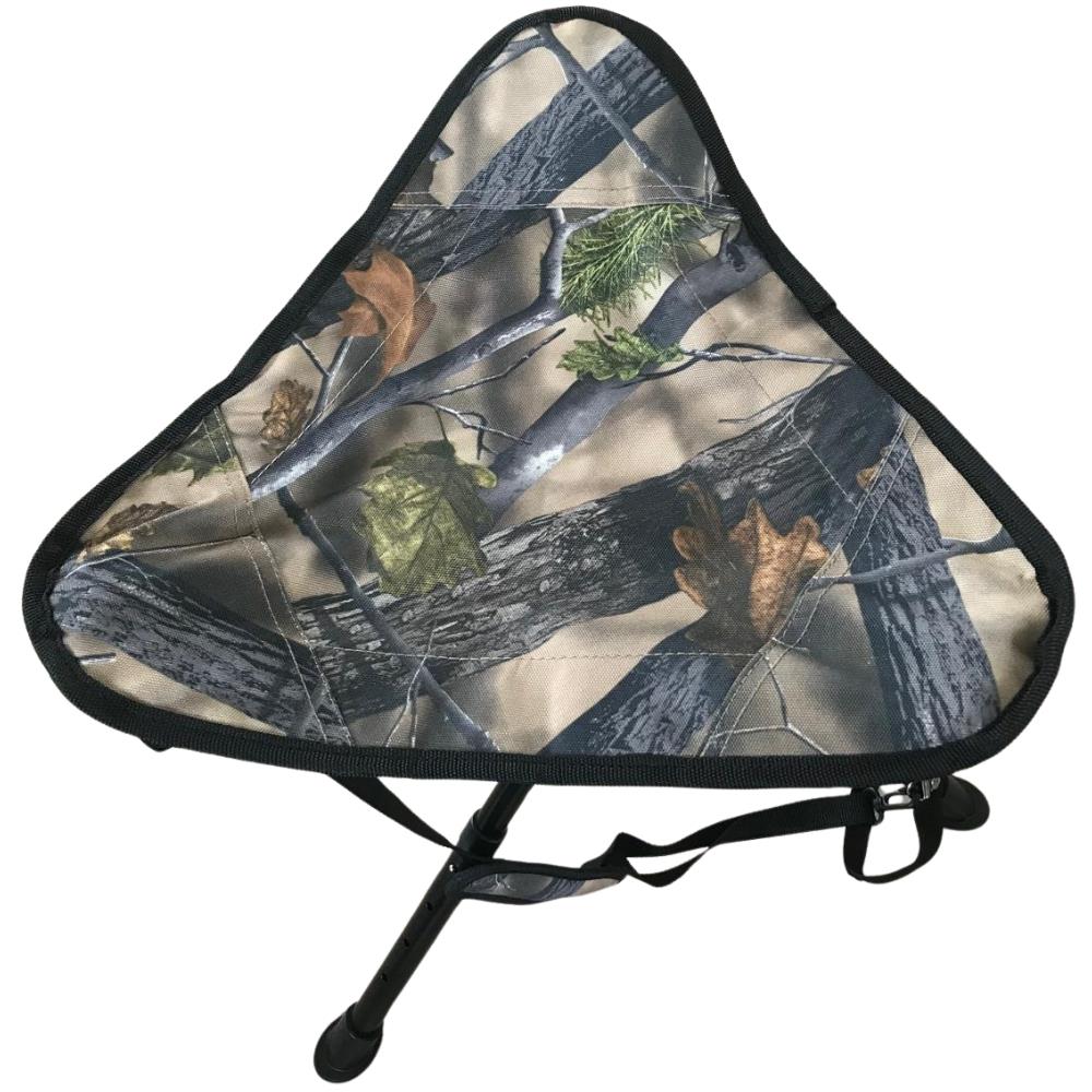 Simon Compact Camo Swivel Hide Seat with padded cushion and swivel base for comfortable outdoor seating.