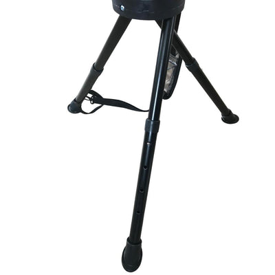 SIMON Compact Camo Swivel Hide Seat with cushioned seat and camouflage fabric, designed for comfortable outdoor seating.