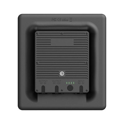 ELITE HIKMICRO SP5000 solar panel for M15 and T16 trail cameras, shown attached to the camera in outdoor setting.
