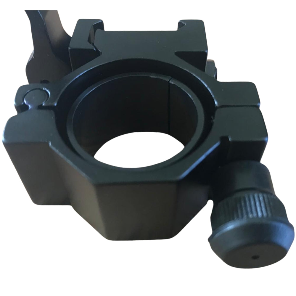 SPALE adjustable quick release torch mount for 25mm handlebars, featuring a secure clamp and easy tool-free installation.