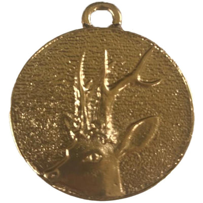 Silver medals for Roe Buck Deer Plaque by SPJAGD, featuring detailed engravings and a sleek finish for hunting trophies.