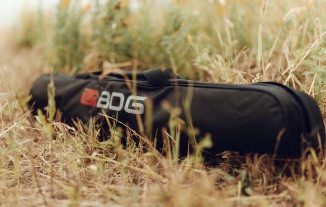 SPORTSMAN Bog DeathGrip Tripod Carry Bag, durable black bag with adjustable shoulder strap for easy tripod transport