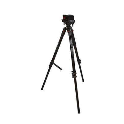 SPORTSMAN Bog Death Grip clamping aluminium tripod shooting stick for stable firearm support and outdoor shooting stability.