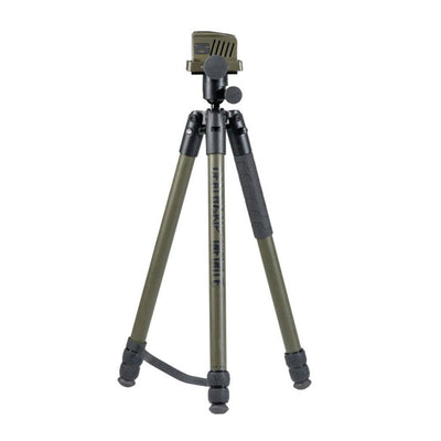 SPORTSMAN BOG DeathGrip Infinite aluminium tripod shooting stick with adjustable legs and grip for stable outdoor shooting.