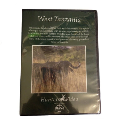 Western Tanzania Buffalo DVD by Sportsman showing a buffalo in its natural habitat for wildlife enthusiasts.