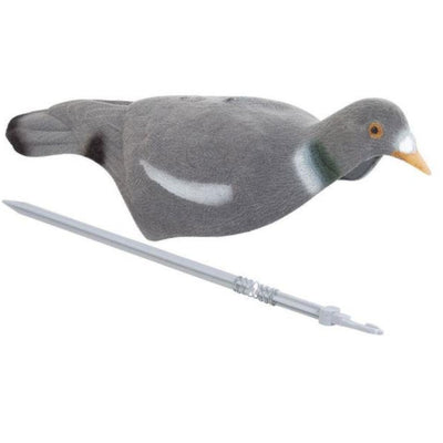 Jack Pyke Flocked Pigeon Shell Decoys by THATCH, lightweight and stackable with sprung peg movement for realistic pigeon hunting.