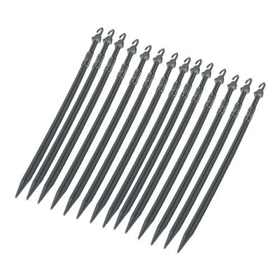 Thatch Spring Decoy Stick Pegs for decoys, Jack Pyke wobblers, and waterfowl decoys, shown with the product in a natural outdoor setting.