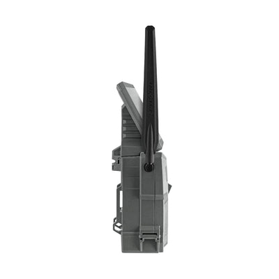 TJACKS accessories for Spypoint FLEX-S-DARK digital trail camera, showing close-up of camera with dark camouflage design.